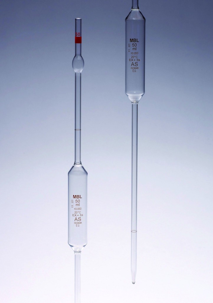 PIPETTE JAUGEE MBL VERRE 2 TRAITS CLASSE AS 1ML-PAR 2 | Humeau